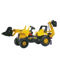 Детский педальный трактор Rolly Toys Junior JCB Backhoe Loader 812004...